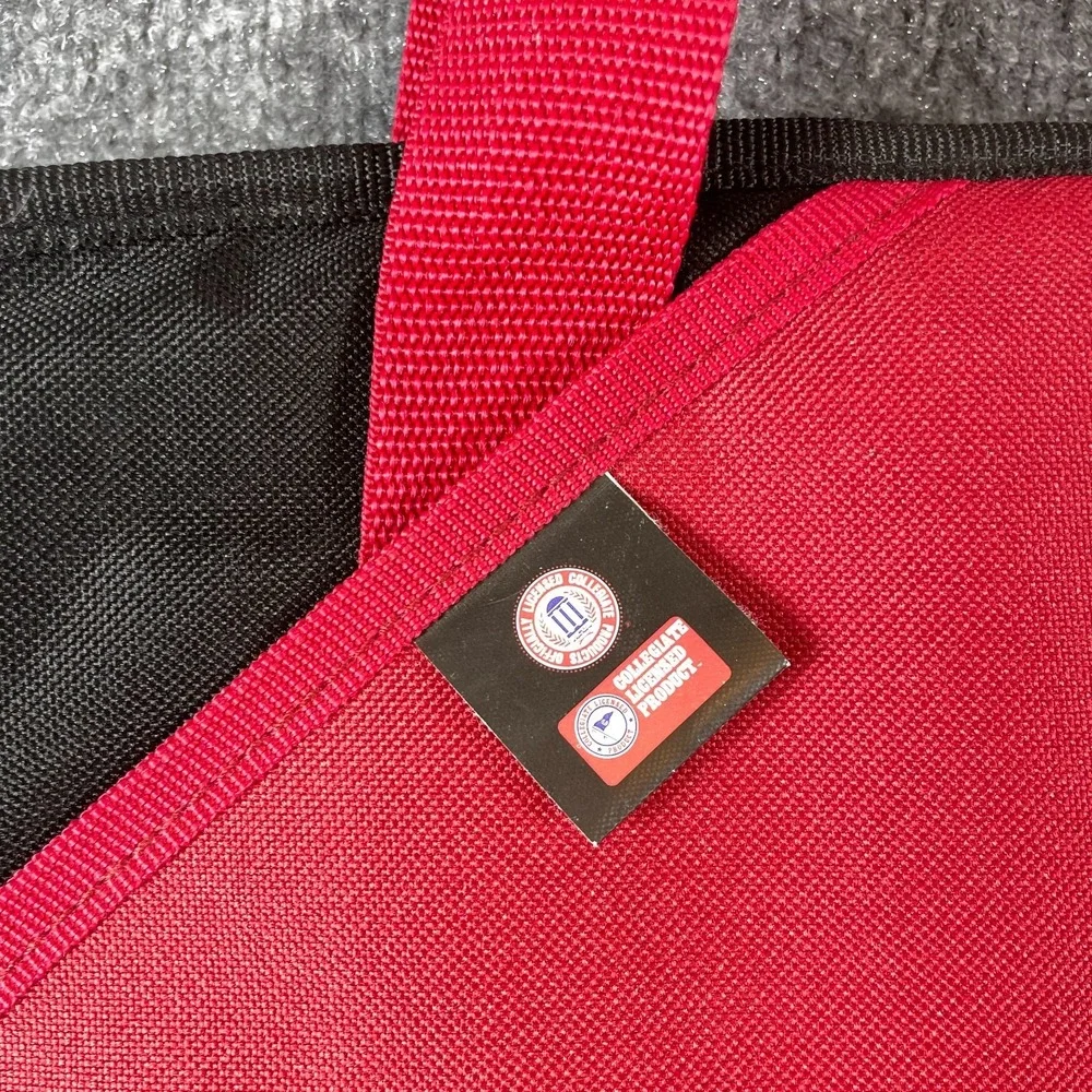 Indiana Hoosiers Cooler Bag Red Zippers Pockets Insulated Golf Beach Party Strap